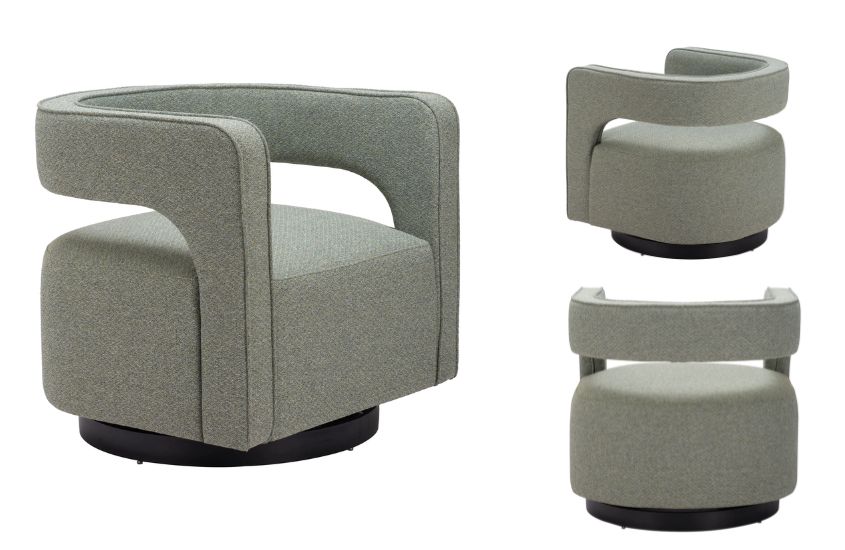 Turku Swivel Chair Sage